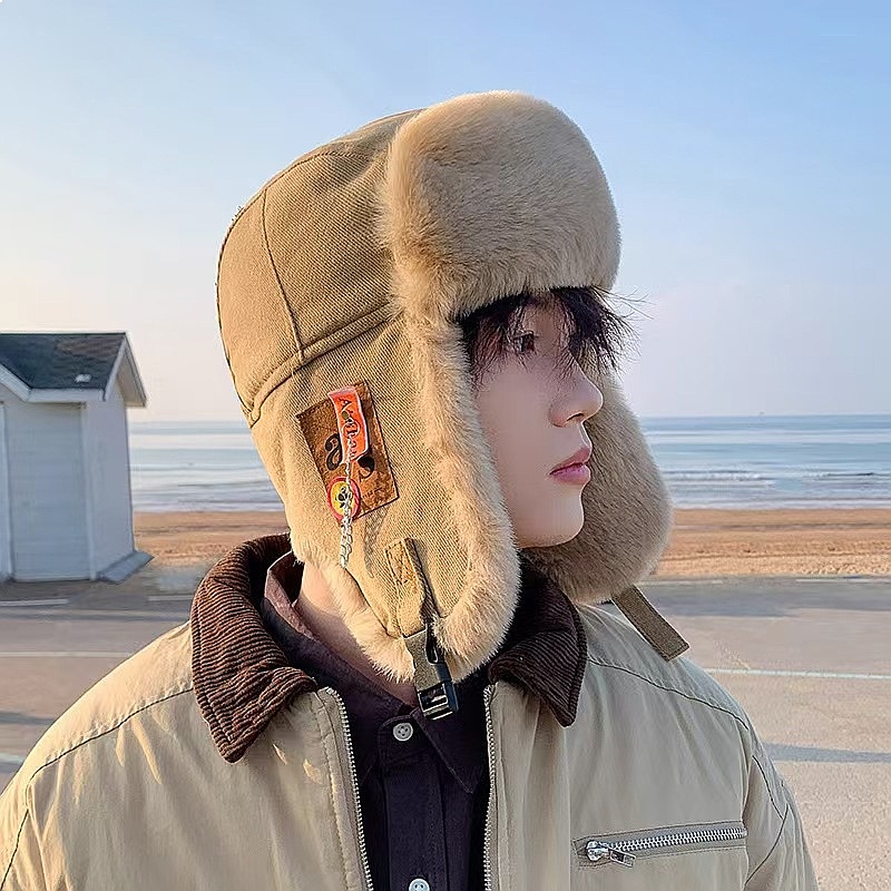 Trapper Hat Ear Flap - Wintermütze mit Fleecefutter für Männer und