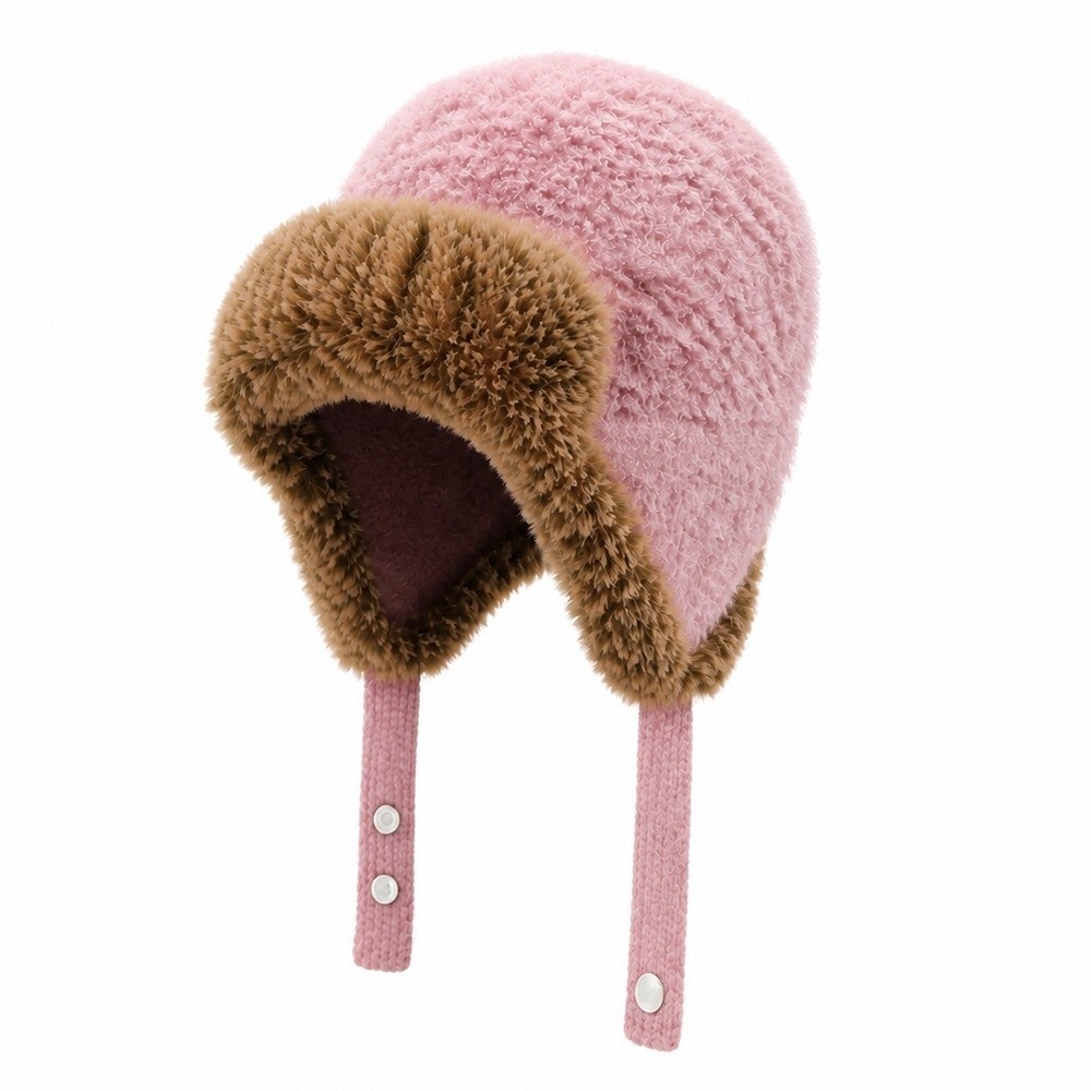 Trapper Hat Ear Flap - Unisex Trapper-Mütze aus Polyester mit Fleecefutter,