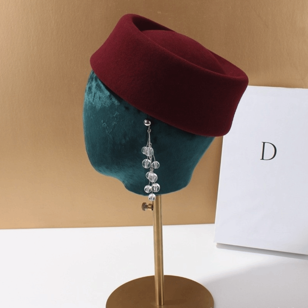 Neue Filzbarettmützen mit hart – Fedora Hat Wool Bewertung und Preis
